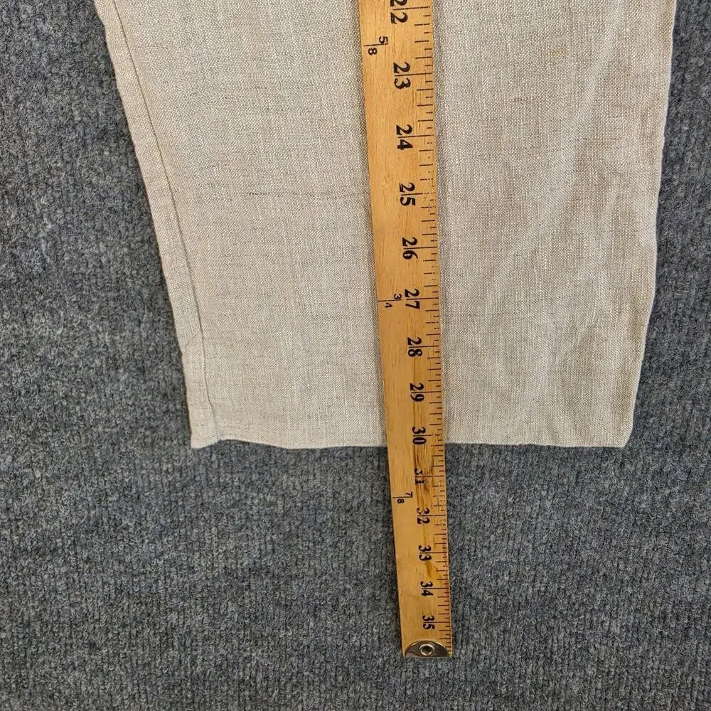 Reformation Pants 2 Mason Linen Pleated Wide Leg Beige Casual Summer Office Work